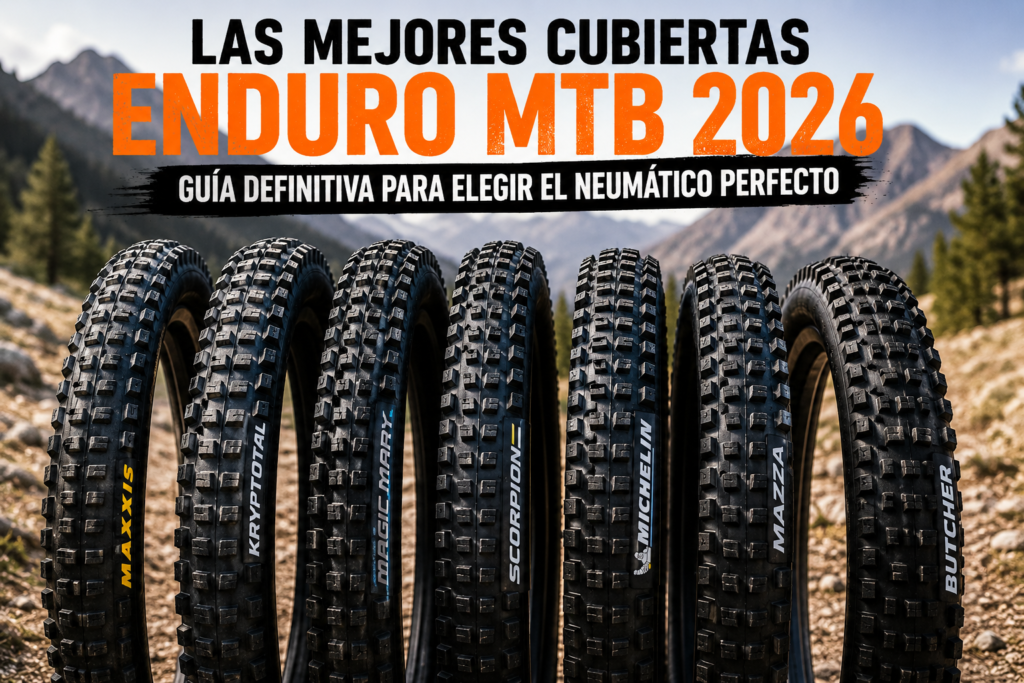 Comparativa de las mejores cubiertas Enduro MTB de 2026 para bicicletas de montaña y e-bikes